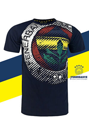 Fenerbahçe Orijinal Lisanslı Tribün 6 Renk Logolu Spor T-Shirt