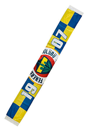 Fenerbahçe Orijinal Lisanslı En Büyük Fenerbahçe Saten Şal Atkı