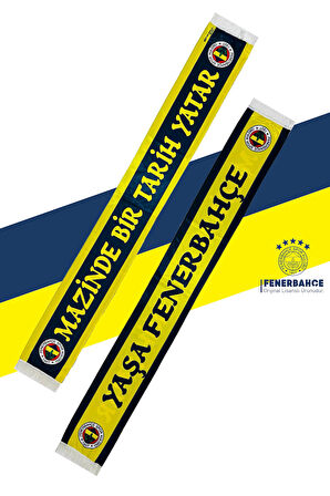 Fenerbahçe Orijinal Lisanslı Mazinde Bir tarih Yatar Saten Şal Atkı