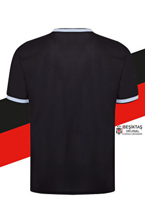 Beşiktaş Orijinal Lisanslı Nostalji Siyah Forma + Bileklik Set Hediyelik Ahşap Kutulu