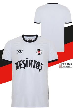 Beşiktaş Orijinal Lisanslı Nostalji Beyaz Çocuk Forma + Bileklik + Uçlu Kalem Set Hediyelik Set