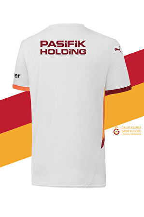 Galatasaray Orijinal Lisanslı 2024/25 5 Yıldızlı Beyaz Deplasman Forma
