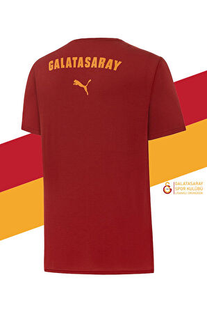 Galatasaray Orijinal Lisanslı Sıfır Yaka Kırmızı Antrenman 5 Yıldızlı T-Shirt