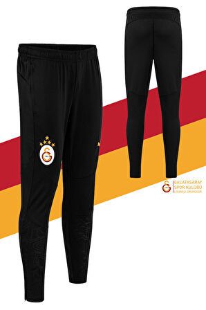 Galatasaray Orijinal Lisanslı A Takım Antrenman 5 Yıldızlı Eşofman Alt Siyah
