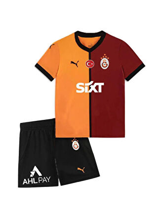 Galatasaray Orijinal Lisanslı 24-25 Sarı - Kırmızı 5 Yıldızlı Çocuk Forma Set