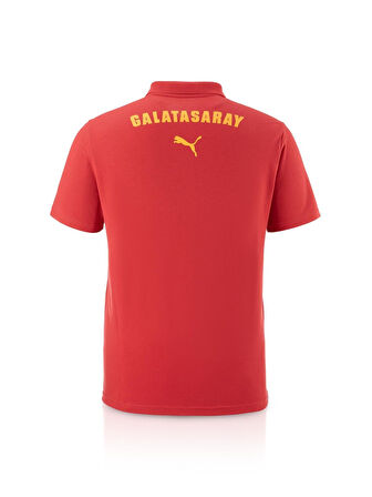 Galatasaray Orijinal Lisanslı Polo Yaka Kırmızı Antrenman T-Shirt + Bileklik Set