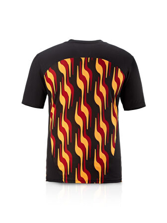 Galatasaray Orijinal Lisanslı Sıfır Yaka Siyah Antrenman T-Shirt Gs Aslan Baskılı Ahşap Kutu