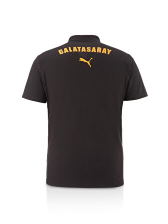 Galatasaray Orijinal Lisanslı Polo Yaka Siyah Antrenman T-Shirt