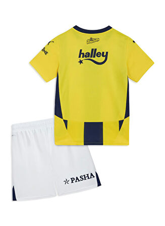 Fenerbahçe Orijinal Lisanslı 24/25 Çubuklu Sarı Lacivert Çocuk Forma Set Hediyelik Ahşap  Kutu