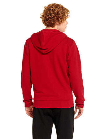 Galatasaray Orijinal Lisanslı Tam Fermuarlı Uzun Kollu Kırmızı Sweat