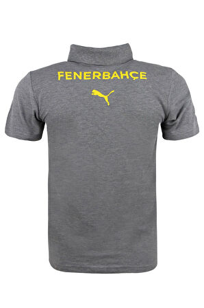  Fenerbahçe Orijinal Lisanslı 2024/25 A Takım Polo Yaka Gri T-Shirt