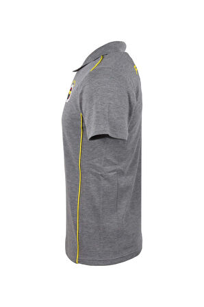  Fenerbahçe Orijinal Lisanslı 2024/25 A Takım Polo Yaka Gri T-Shirt