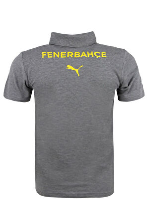 Fenerbahçe Orijinal Lisanslı 2024/25 A Takım Polo Yaka Gri T-Shirt + Bileklik Set Hediyelik Kutu