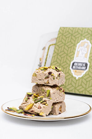 Antep Fıstıklı Tahin Helvası - Geleneksel Usûl Fıstıklı Kürek Helvası 250 gr