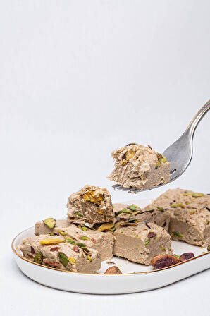 Antep Fıstıklı Tahin Helvası - Geleneksel Usûl Fıstıklı Kürek Helvası 250 gr