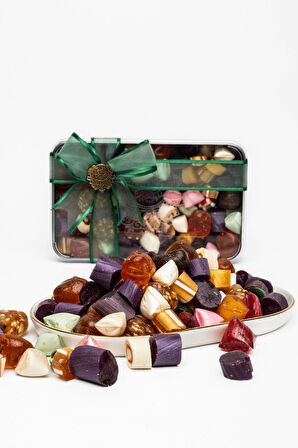 Paşa Dairesi Karışık Akide Şekeri Nostaljik Retro Teneke Hediyelik Kutulu 500 gr