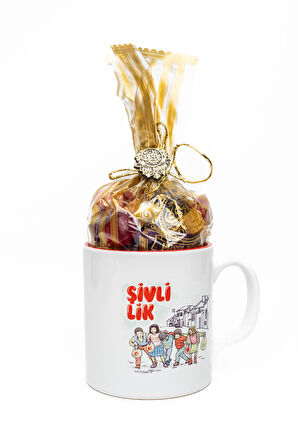 Paşa Dairesi Karışık Akide Şekeri Şivlilik Tasarımlı Kupa Bardakta 450 gr