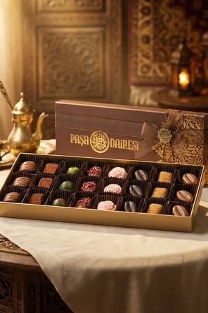 Spesiyal Çikolata - Fıstıklı, Bademli, Çilekli - Hediyelik Kutulu 370 Gr