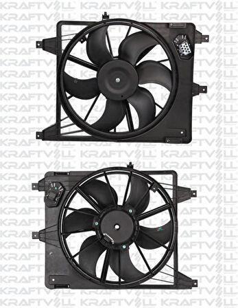 Renault Radyator Fan Motoru Davlumbazlı Logan Sandero 1.4 1.6 -Ac - Kraftvoll 08120009
