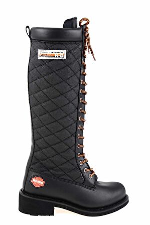 Black Hakiki Deri Kadın Bot & Bootie HD0777022303