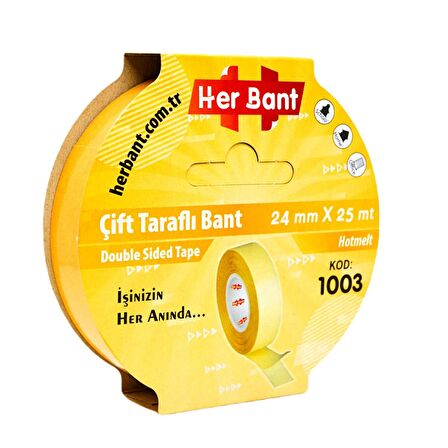 Gen-Of Çift Taraflı Bant 24mmx25m 1 Adet