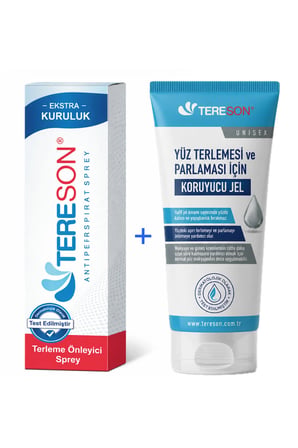 Terleme Önleyici Sprey 50 Ml + Yüz Terlemesi Ve Parlaması Için Koruyucu Jel 50 Ml