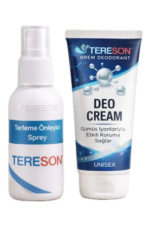 Terleme Önleyici Sprey 50 ml + Krem Deodorant Gümüş Iyonlu 40 ml