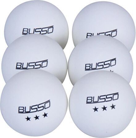 Busso Bs BS23021 Pinpon Topu 6'Lı (Beyaz)