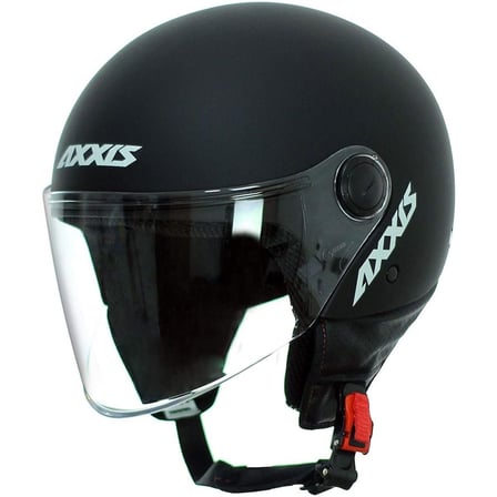 Axxis Square Solid Matt Black Full Face Motosiklet Kaskı
