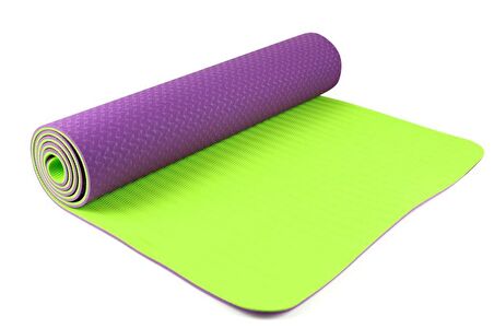 BS704 TPE YOGA MAT 173*61*0,4cm MOR+YEŞİL