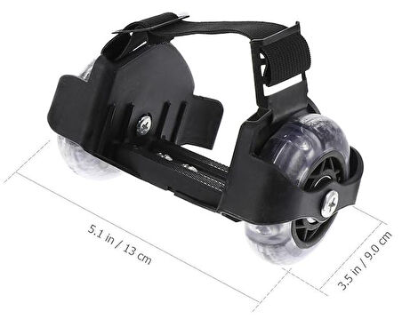BUSSO-YX-SG-04-60 KG TAŞIMA KAPASİTELİ 2 TEKERLEKLİ IŞIKLI TOPUK PATENİ