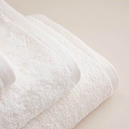Solid Banyo Havlusu 85x150 cm Ekru
