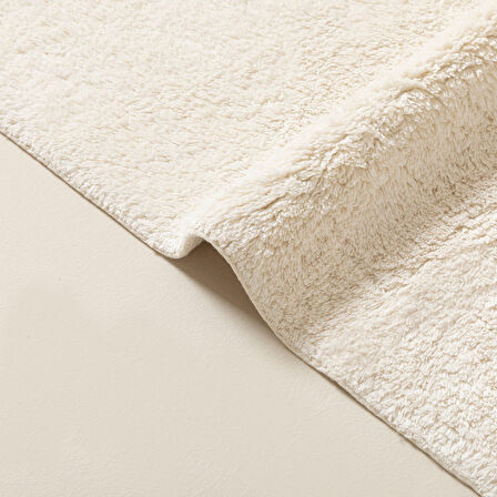 Bamboo Solid Banyo Paspası 70x130 cm Ekru