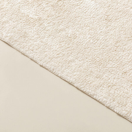 Bamboo Solid Banyo Paspası 70x130 cm Ekru