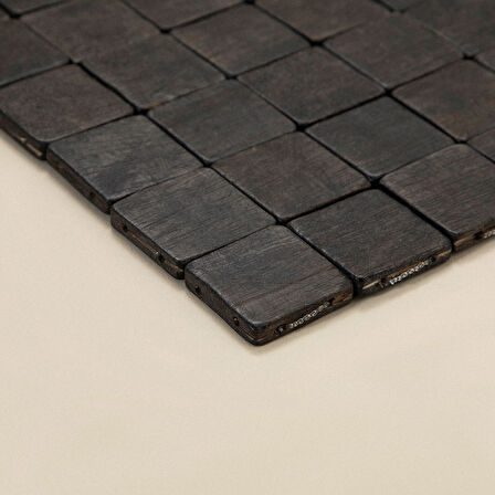 Costa Ahşap Paspas 70x130 cm Siyah