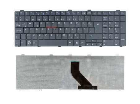 Fujitsu Siemens LifeBook AH530, AH530 GFX, AH530 HD6 Notebook Klavyesi, Laptop Tuş Takımı (Siyah TR) / KL0751