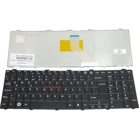 Fujitsu Siemens LifeBook AH530, AH530 GFX, AH530 HD6 Notebook Klavyesi, Laptop Tuş Takımı (Siyah TR) / KL0751