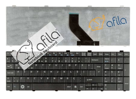 Fujitsu Siemens LifeBook AH530, AH530 GFX, AH530 HD6 Notebook Klavyesi, Laptop Tuş Takımı (Siyah TR) / KL0751