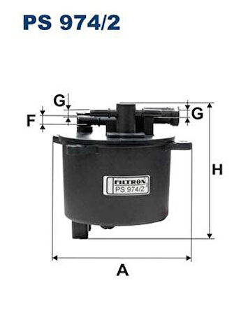 Land Rover Yakıt Filtresi (224dt) Discovery Sport L550 14> Freelander 2 L359 06>14 Range Rover Evoque L538 11>1 - Filtron Ps974/2