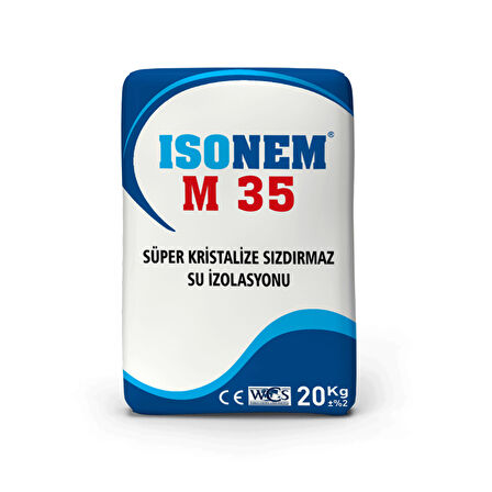 ISONEM M35 Süper Kristalize Sızdırmaz Sıvı Yalıtım Malzemesi 20 Kg