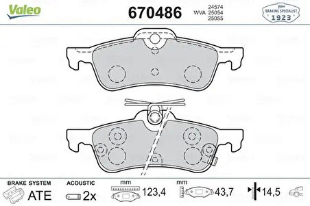 Toyota Arka Fren Balatası Yarıs 1,0vvt I / 1,3 Vvt I / D 4d 01 / 06> Arac Uretim Yeri Fransa Abs LI Honda C - Valeo 670486