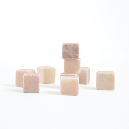 Buz Taşı Seti 2x2 cm  Açık Pembe