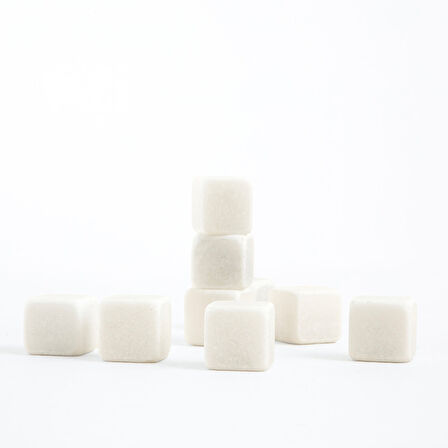 Buz Taşı Seti 2x2 cm  Beyaz