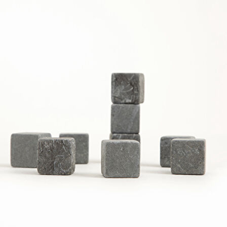 Buz Taşı Seti 2x2 cm  Koyu Gri