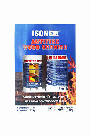 Isonem Antifire Wood Varnish A+B Kompenant 1,5 kg