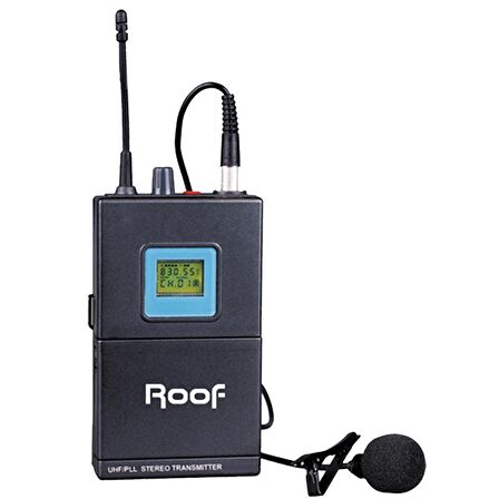 ROOF R-3T UHF KABLOSUZ YEDEK REHBER VERİCİ YAKA MİKROFON