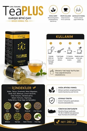 45 Günlük Karışık Bitki Çayı Limon Aromalı 280 gr