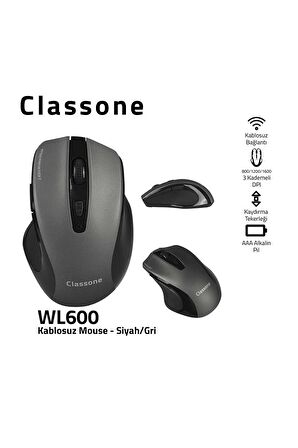 Classone TL6600-Wl600 Wtxpro Su Geçirmez Kumaş 15.6 Inç Uyumlu Notebook ,laptop El Çantası+WL600 Kablosuz Mouse