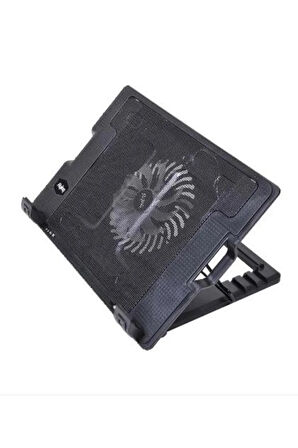 Kademeli Notebook Laptop Soğutucu Mavi Led Işıklı 12 cm Fanlı Stand