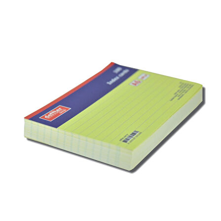Deffter İndex Kartı A6 Sarı Çizgili 641260